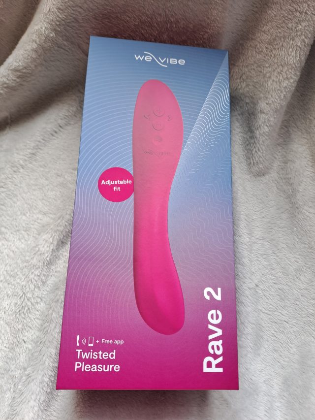 A pink box with a pink vibrator (we-vibe) in it.