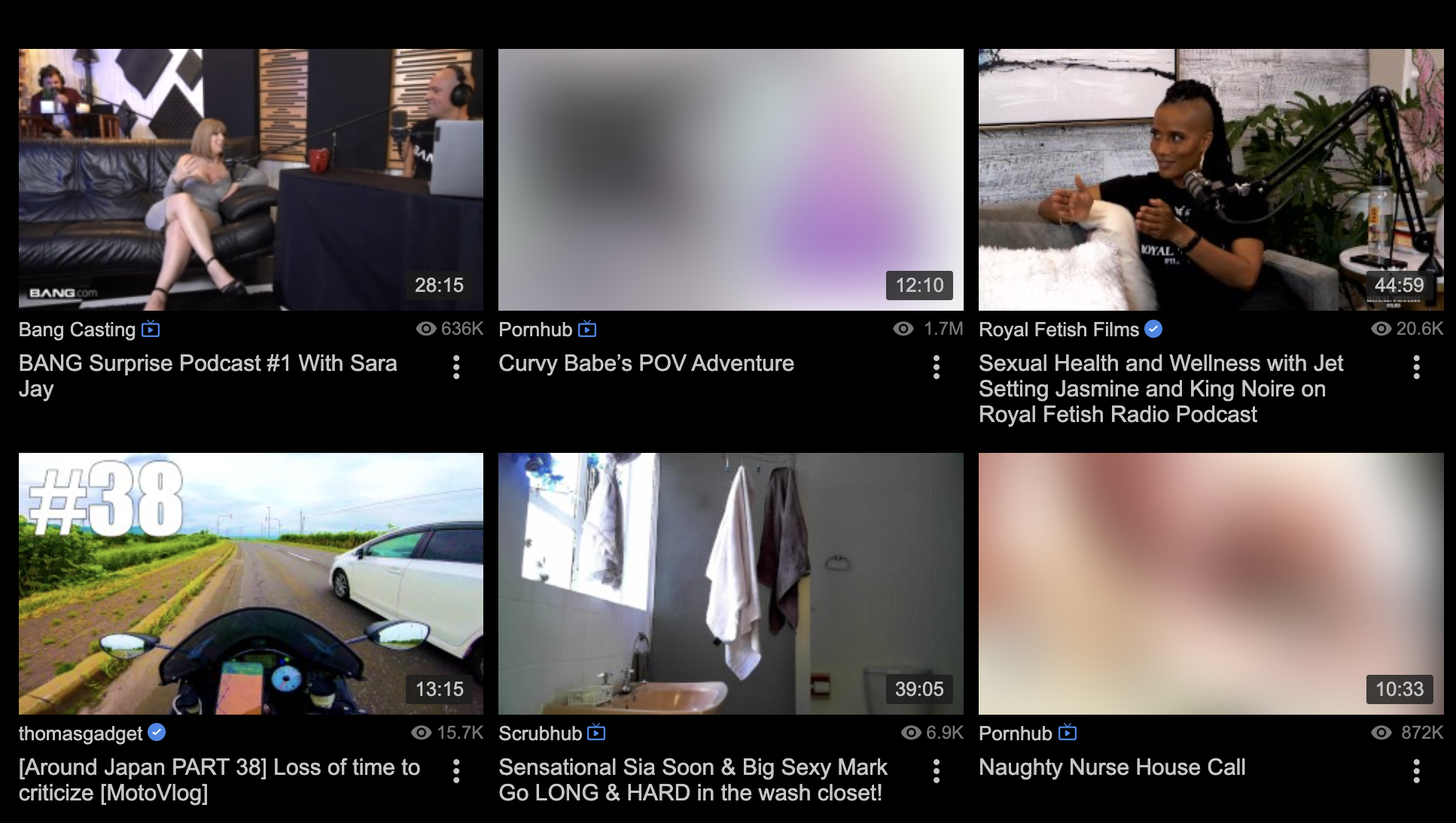 Another Pornhub home screen grab Feb 2 2026