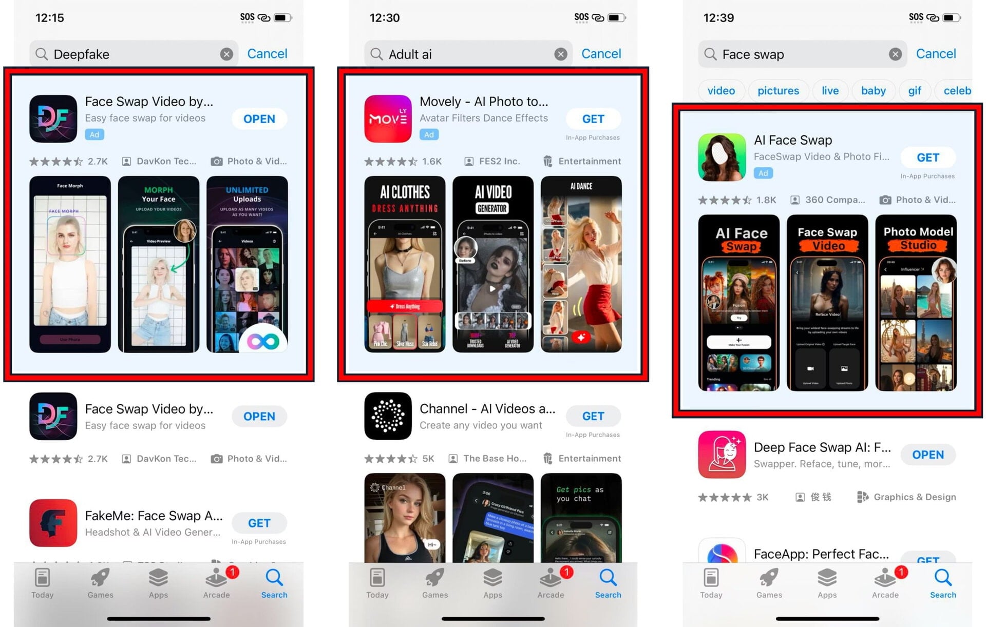 Apple App Store nudify search examples copy scaled