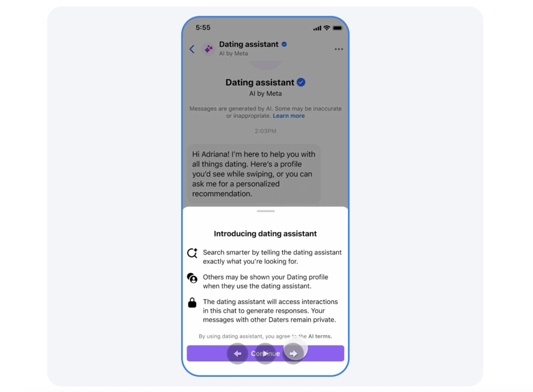 Facebook Dating AI assistant Facebook Dating AI assistant