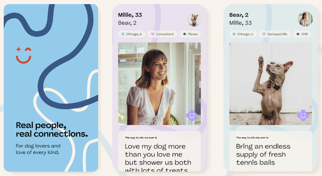 Frolly dating app screengrabs
