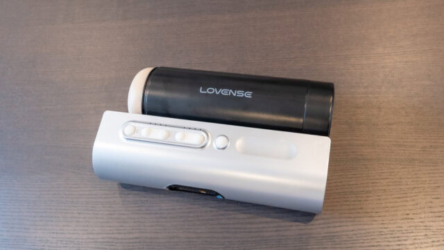 Compact Lovense sexual wellness device with remote control for enhanced intimacy and pleasure, featuring sleek design and adjustable settings.