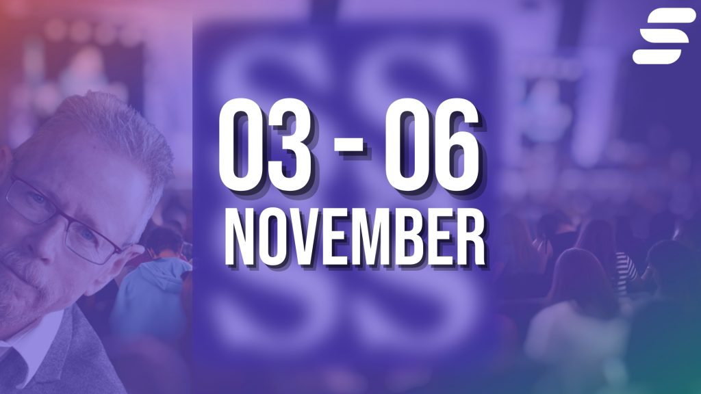 A man in front of a crowd at the Society for the Scientific Study of Sexuality conference from 03 - 06 November.