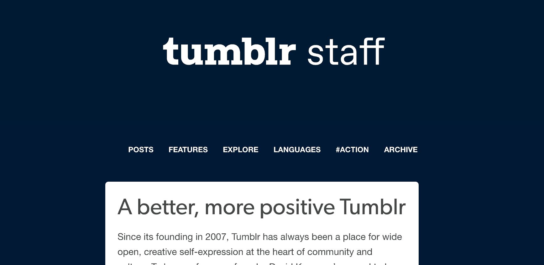 Tumblr staff implements a more positive approach on the platform by banning explicit adult content.