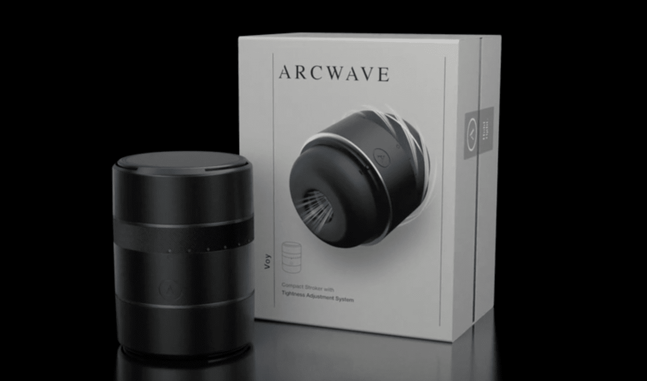 The Arcwave Voy stroker is a compact device suitable for travel. 