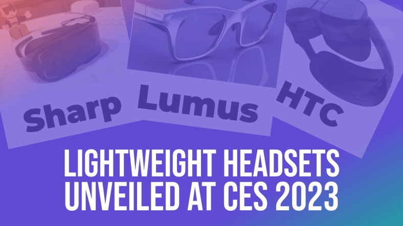 Super-lightweight Sharp VR headset prototype among slew of CES VR reveals