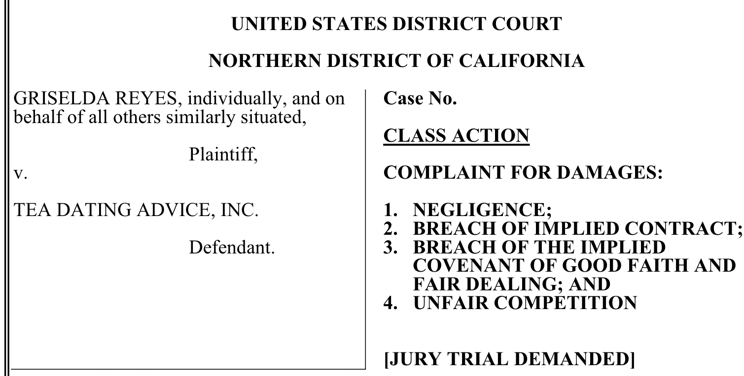 Tea lawsuit grab