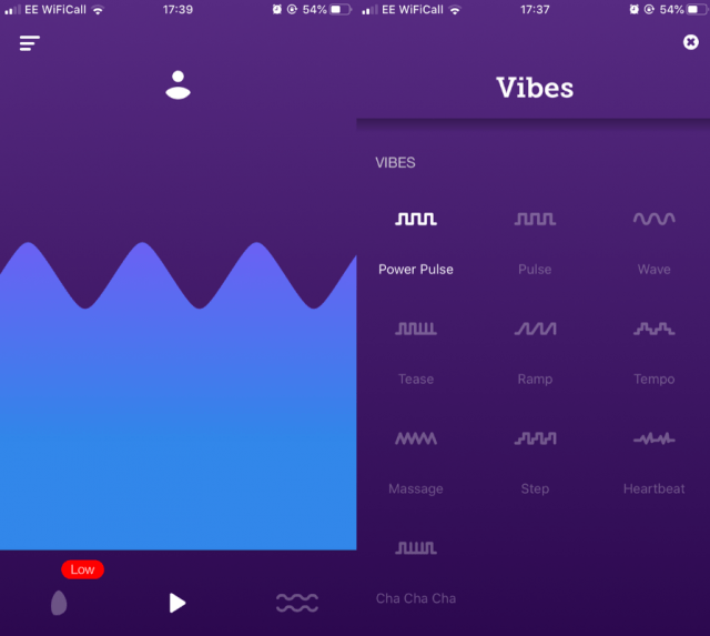 Vibes is a free app that lets you listen to music on your phone, similar to We-Vibe Wish.