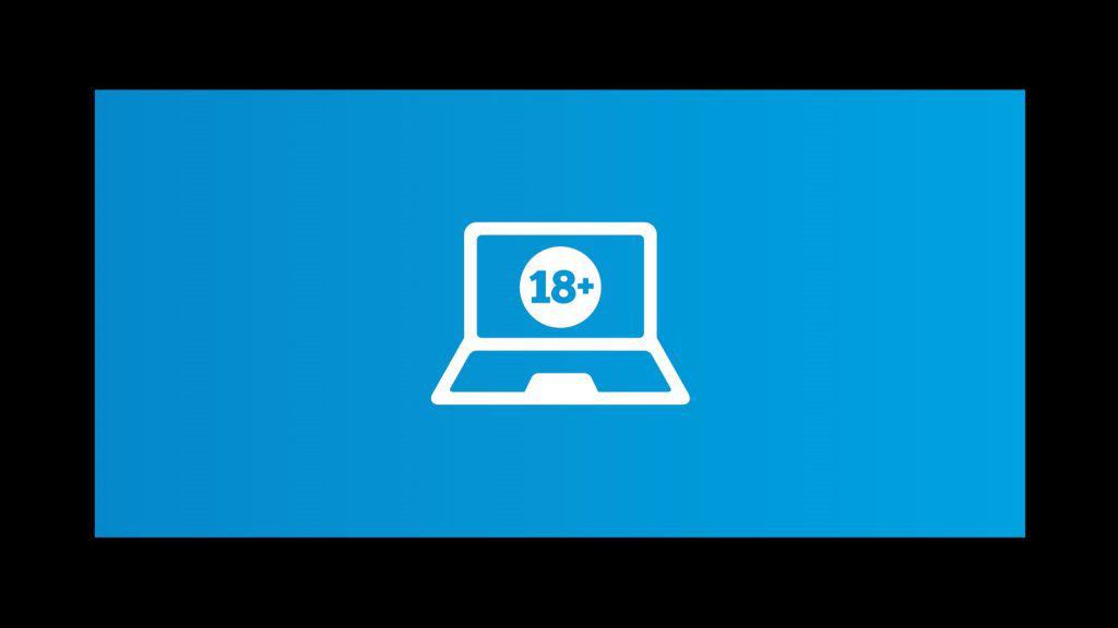 As 2019 approaches, a laptop with a white icon on a blue background reminds us that there's still no answer to who will be in charge of UK's porn database.