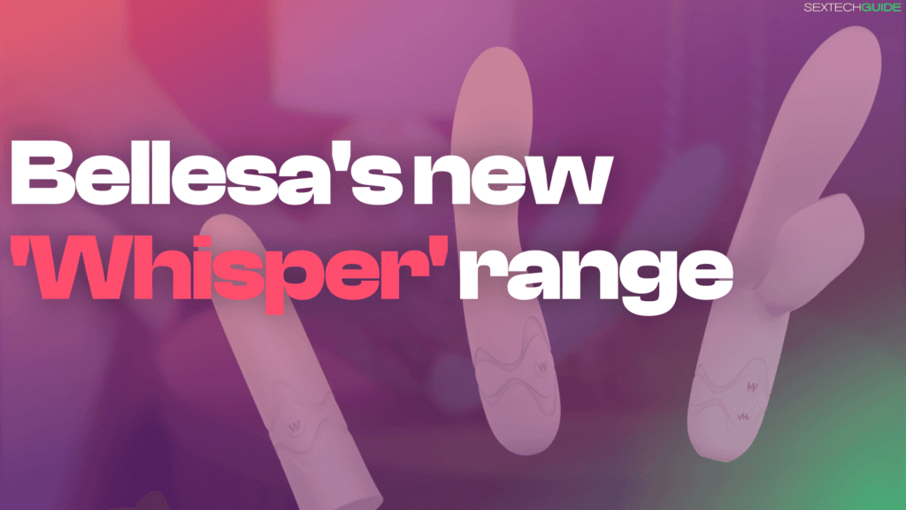 Silicone sex toy, Bellesa's Whisper range, innovative pleasure device, adult intimacy product, sensual wellness, female pleasure, personal wellness, Vibrating stimulator, discreet adult toy, sexual health product, pleasure technology, erotic health, modern sex tech, intimate satisfaction, luxury sex accessory.