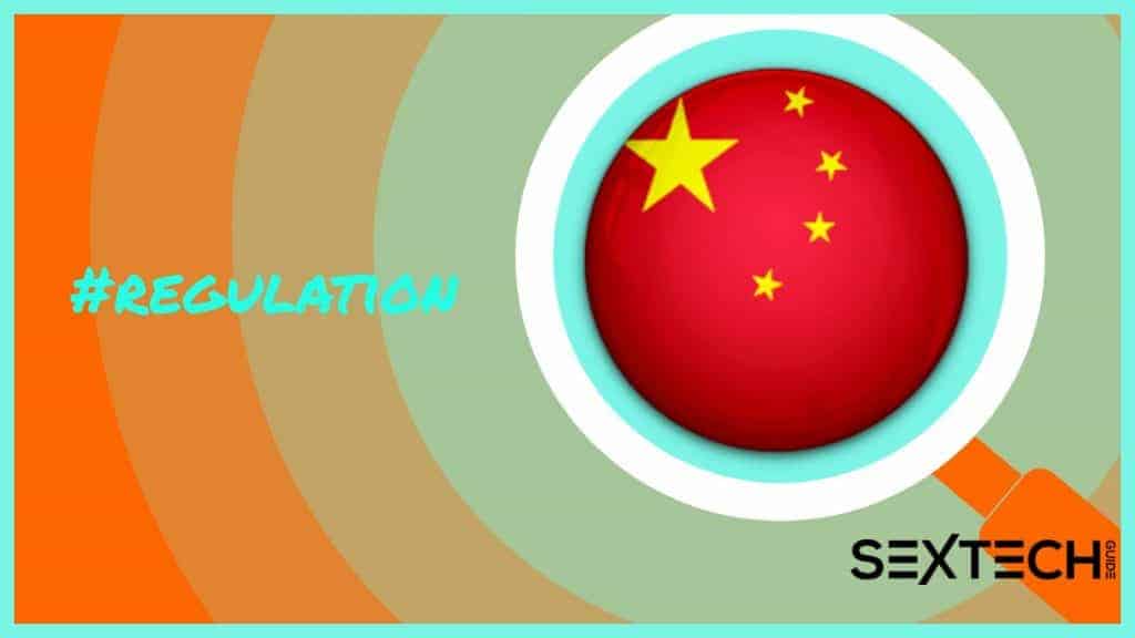 A magnifying glass featuring a China flag, with no deepfake element.