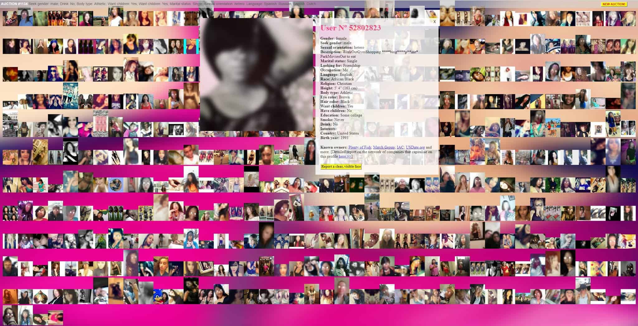 A computer screen displaying a multitude of shared pictures.