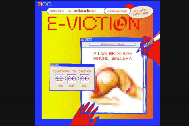 e viction veil machine E-viction arthouse whorehouse event