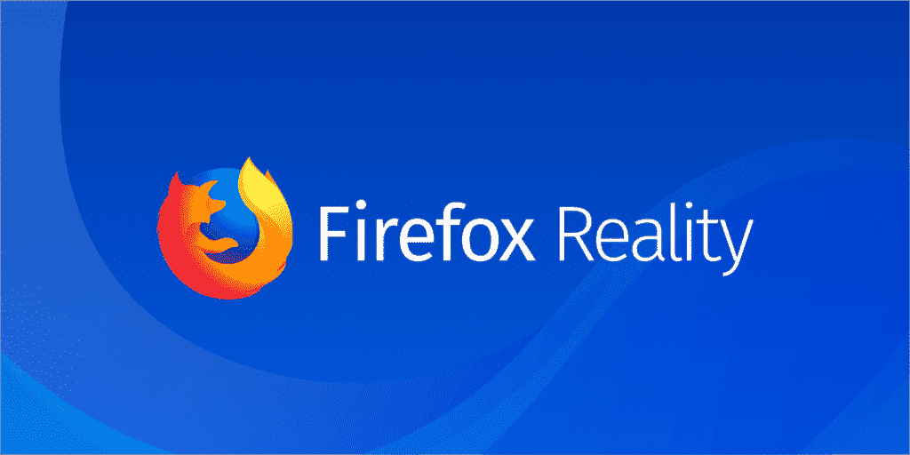 The Firefox Reality logo on a background.