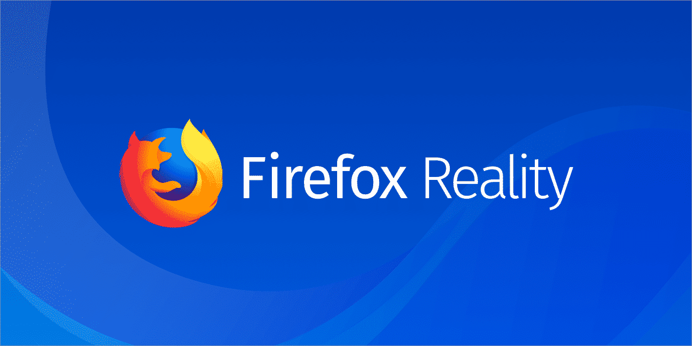 The Firefox Reality logo on a background.