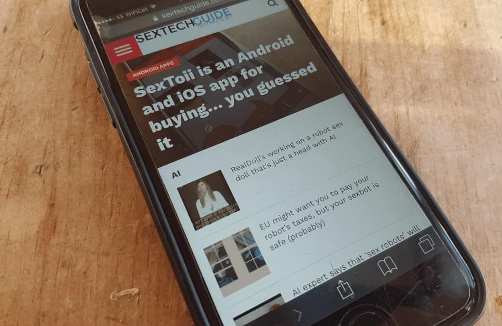 Keywords used: news article, cell phone

Modified description: A cell phone displaying a news article about the iOS 10.3 update closing a loophole scammers use to lock up Safari.
