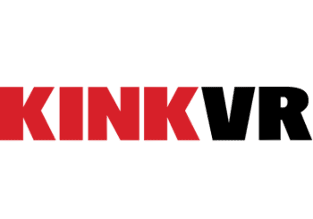 KINKVR logo featuring bold red and black text on a white background, representing a leading platform in the sextech industry for innovative virtual reality adult experiences.