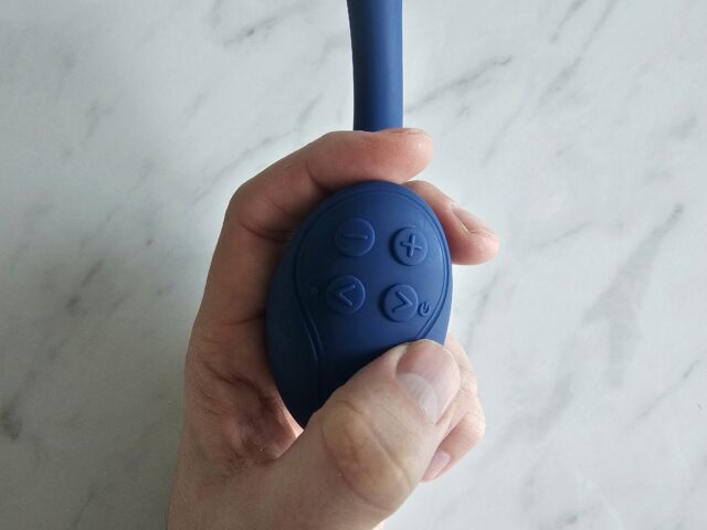 Wireless remote control vibrator with adjustable settings, designed for enhanced pleasure and intimacy, featuring easy-to-use buttons for customizable experience.