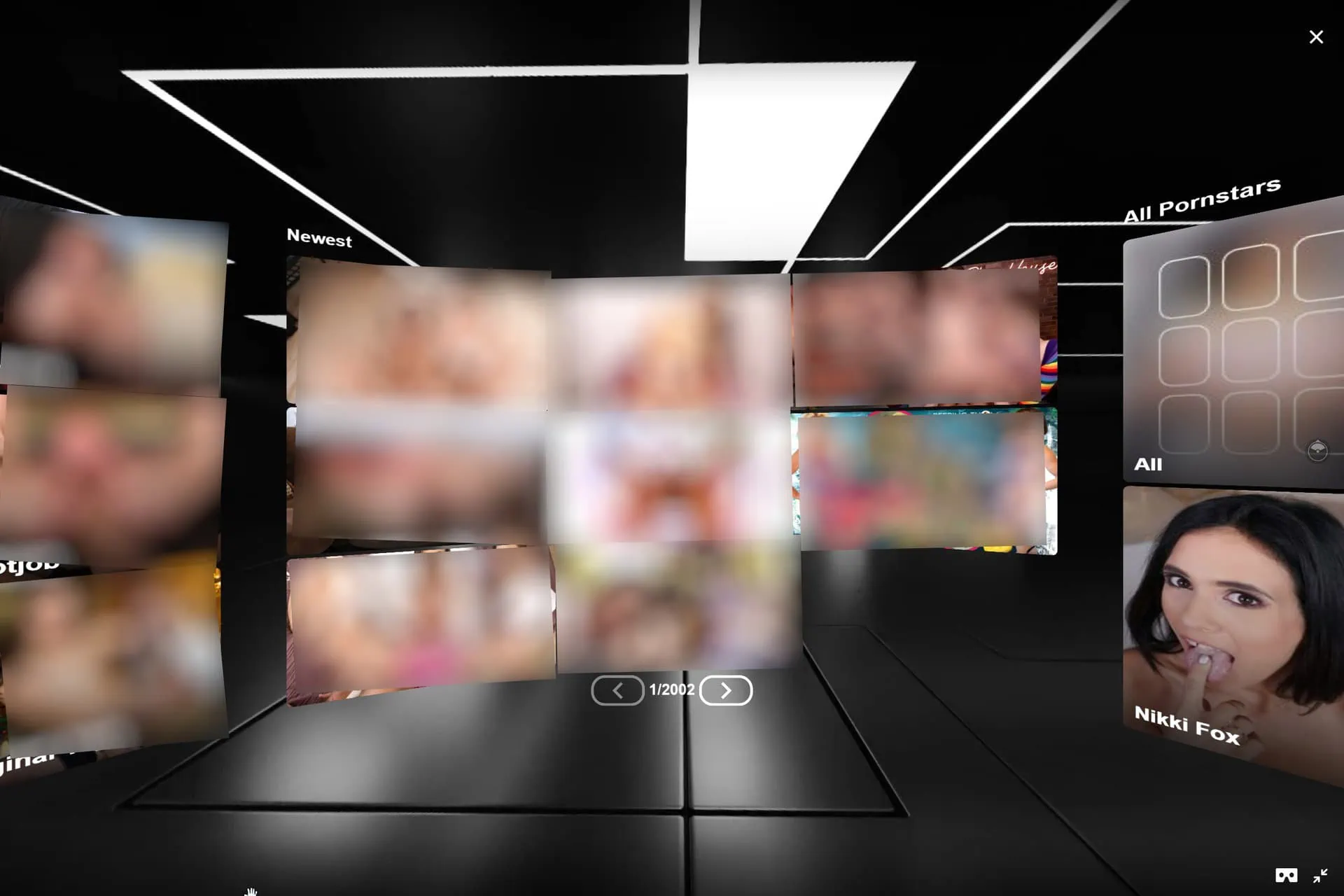 POVR's Porn Room feature makes it easy to browse and stream VR scenes directly in your headset. You can even watch them on a laptop in 2D, if you want.