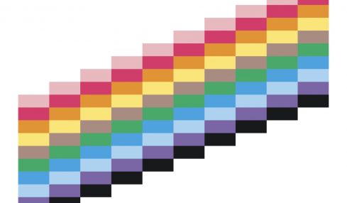 Trans & Gay Pride flags combined
