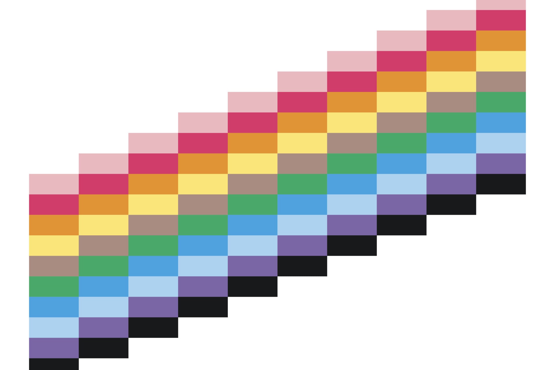 Trans & Gay Pride flags combined