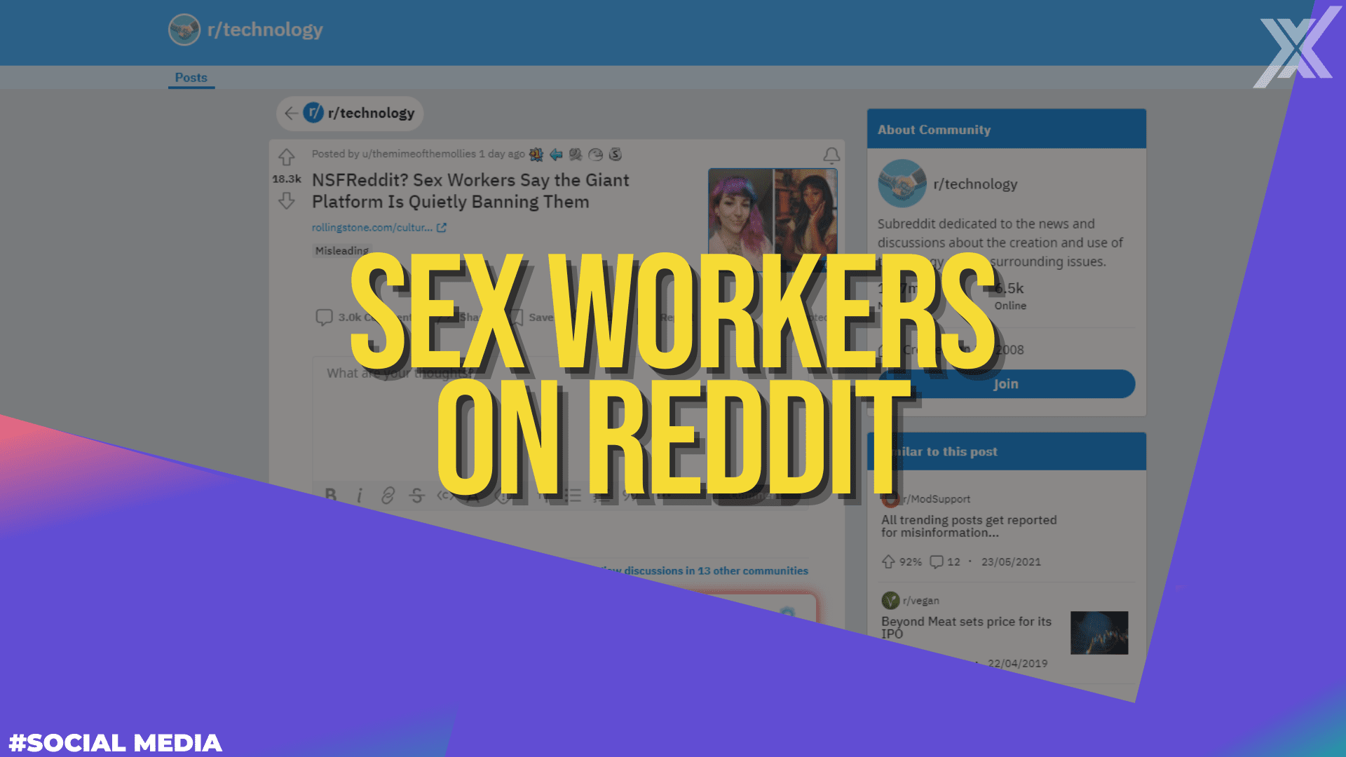 Sex workers say Reddit is suspending accounts, other users say it’s just spammers