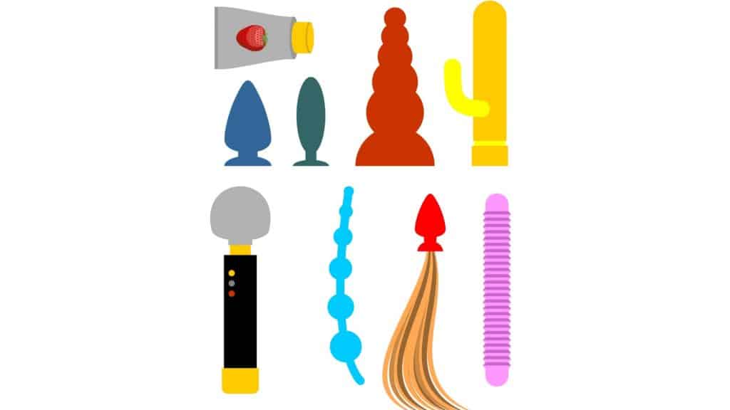 A variety of utensils displayed on a plain background.