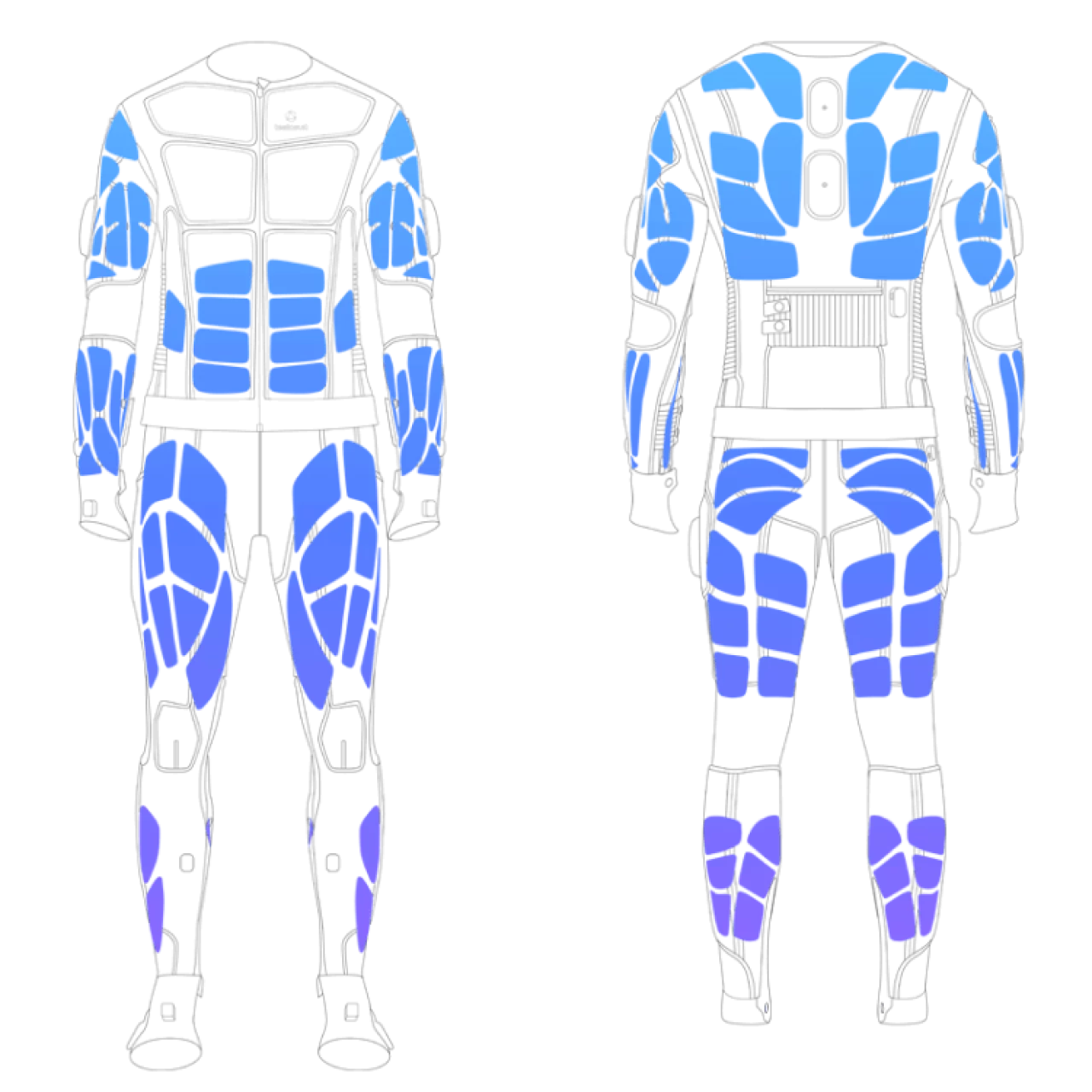 teslasuit diagram