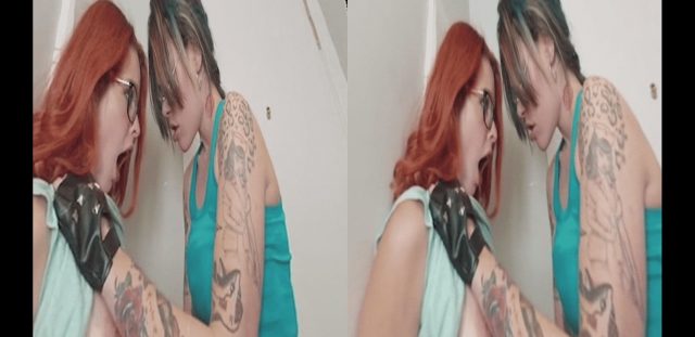 A woman with a tattoo on her arm and a woman with a tattoo on her arm are featured in VirtualRealPassion.