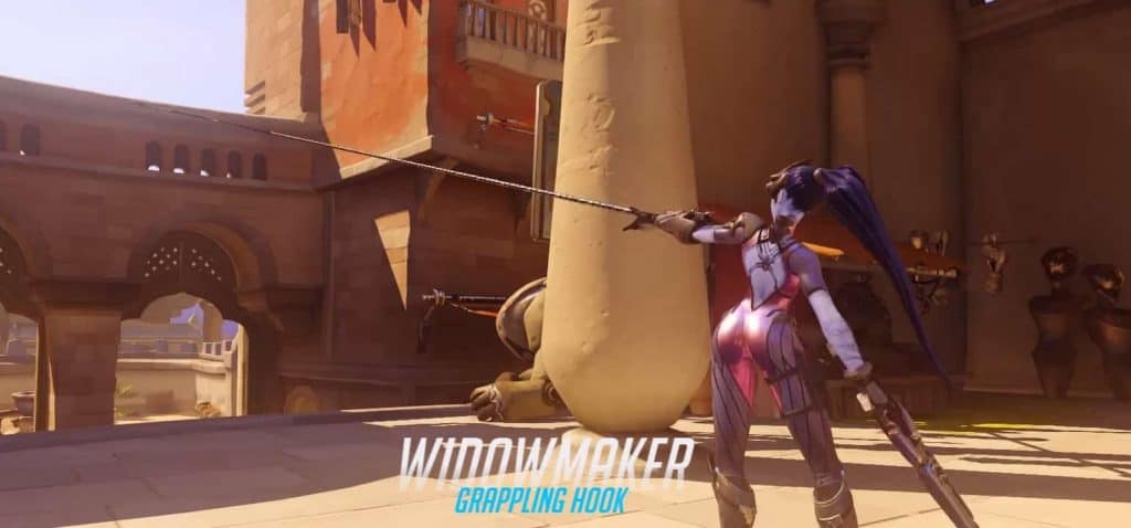 A woman wields a sword in an epic video game battle.